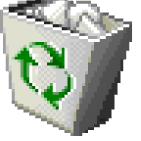 Windows 98 style recycle bin icon